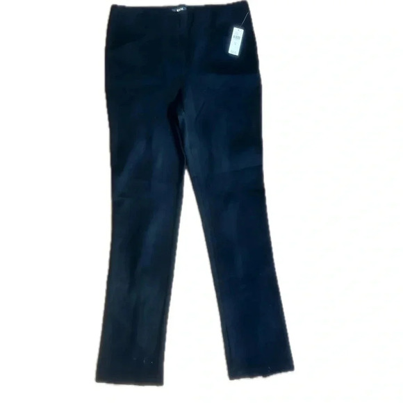 Maeve Pants - Anthropologie Maeve Black Pull On Slit-Back High Waisted Ponte Pants Pockets Med